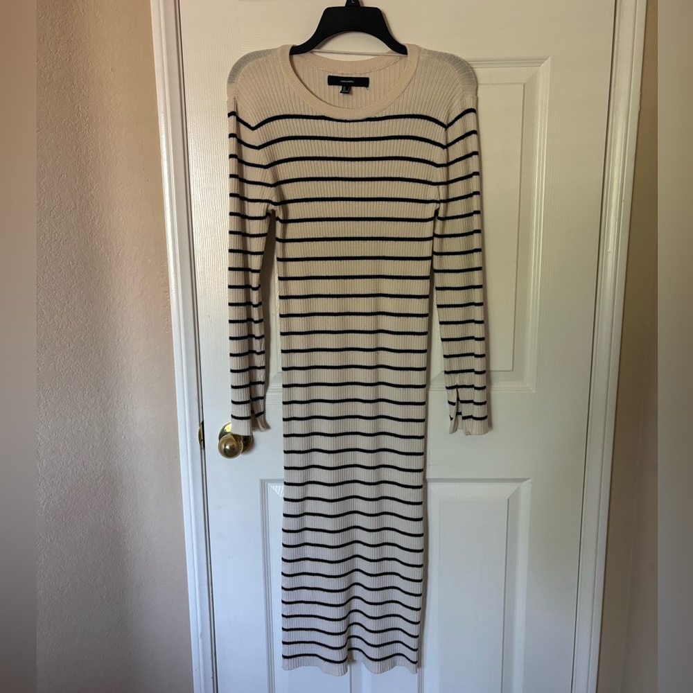 Striped midi dress